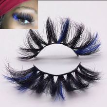 Load image into Gallery viewer, Black blue lashes