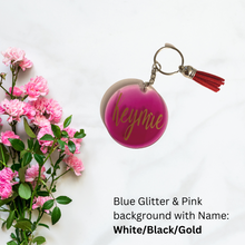 Load image into Gallery viewer, Custom Keychain| Personalized Keychain with Name &amp; Tassel |  Acrylic
