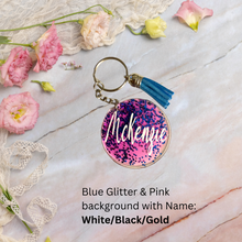 Load image into Gallery viewer, Custom Keychain| Personalized Keychain with Name &amp; Tassel |  Acrylic
